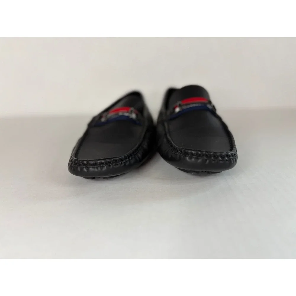 Bruno Marc Mens Black Driving Loafers Horsebit‎ Slip On Moc Toe Shoes Size 6